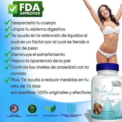 15 Day Cleanse Desintoxica tu cuerpo y baja de peso en solo 15 días